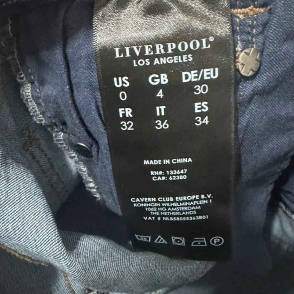 LiverPool los Angeles The crop flare Jeans size 25 - Picture 7 of 10